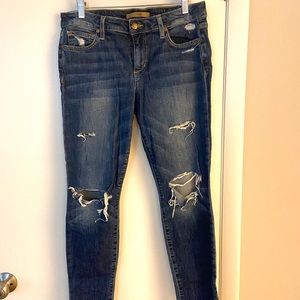 Joe’s Jeans Skinny Ankle Ripped Jeans 10